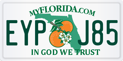 FL license plate EYPJ85