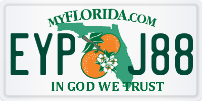 FL license plate EYPJ88