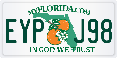 FL license plate EYPJ98