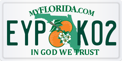 FL license plate EYPK02