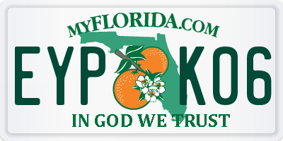 FL license plate EYPK06