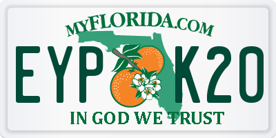 FL license plate EYPK20