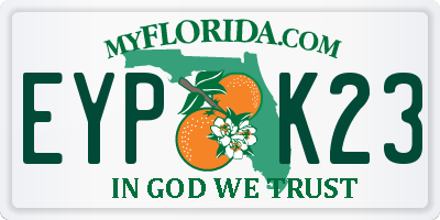 FL license plate EYPK23