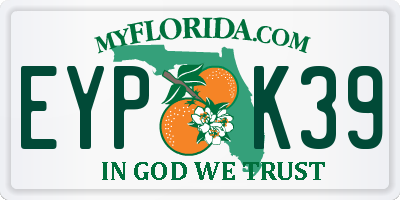 FL license plate EYPK39