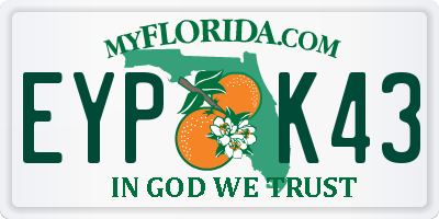 FL license plate EYPK43