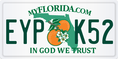 FL license plate EYPK52