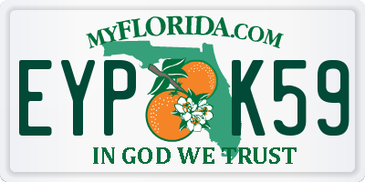 FL license plate EYPK59