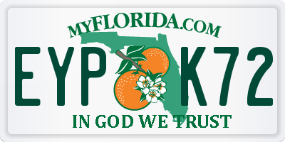 FL license plate EYPK72