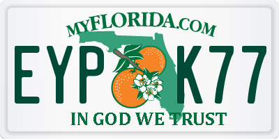 FL license plate EYPK77
