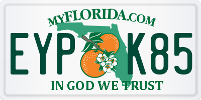 FL license plate EYPK85