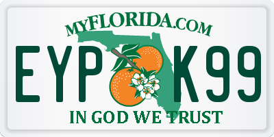 FL license plate EYPK99