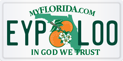 FL license plate EYPL00