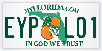FL license plate EYPL01