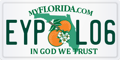 FL license plate EYPL06