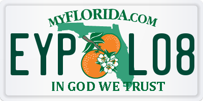 FL license plate EYPL08