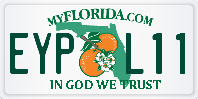 FL license plate EYPL11