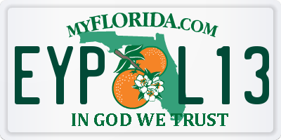FL license plate EYPL13