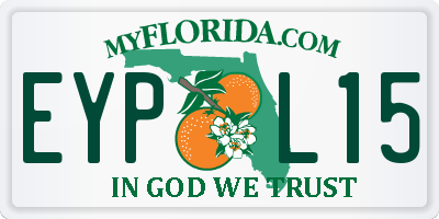 FL license plate EYPL15