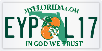 FL license plate EYPL17