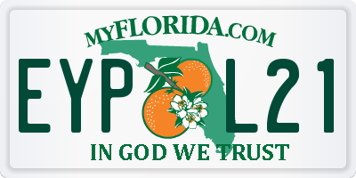 FL license plate EYPL21
