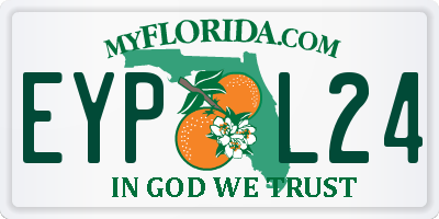 FL license plate EYPL24
