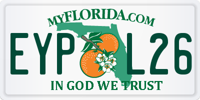FL license plate EYPL26