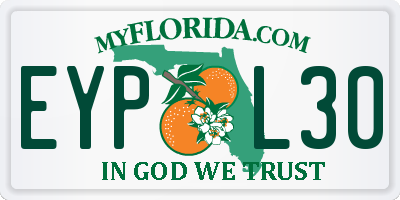 FL license plate EYPL30