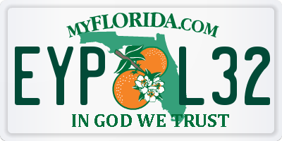 FL license plate EYPL32