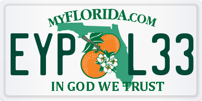 FL license plate EYPL33