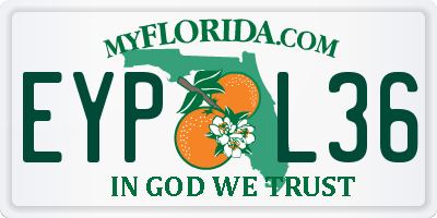FL license plate EYPL36