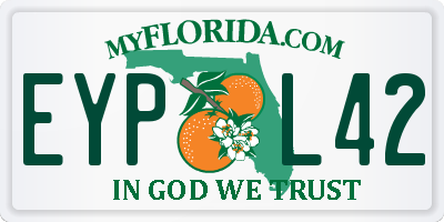 FL license plate EYPL42
