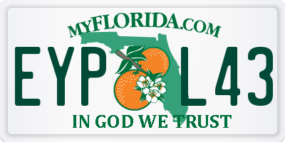 FL license plate EYPL43