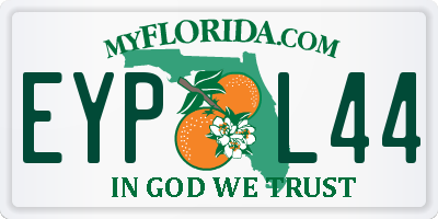 FL license plate EYPL44