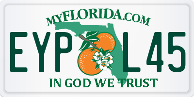 FL license plate EYPL45