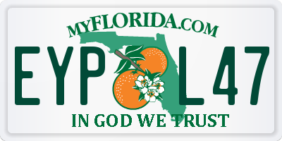 FL license plate EYPL47