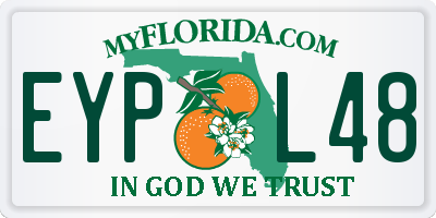 FL license plate EYPL48