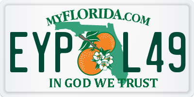 FL license plate EYPL49