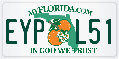 FL license plate EYPL51
