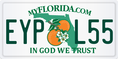 FL license plate EYPL55