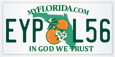 FL license plate EYPL56