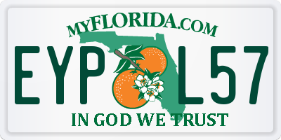 FL license plate EYPL57