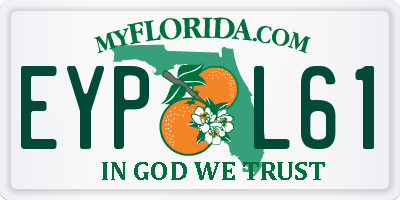 FL license plate EYPL61
