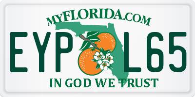 FL license plate EYPL65