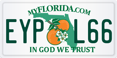 FL license plate EYPL66