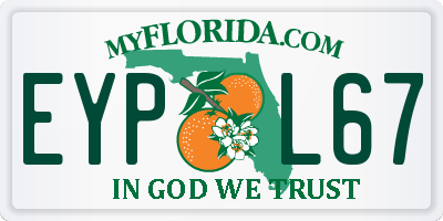 FL license plate EYPL67