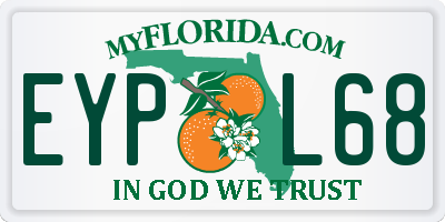 FL license plate EYPL68