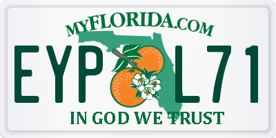 FL license plate EYPL71