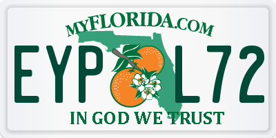 FL license plate EYPL72