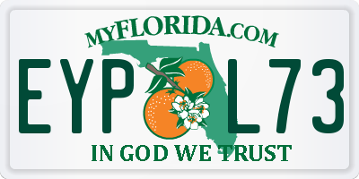 FL license plate EYPL73