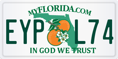 FL license plate EYPL74